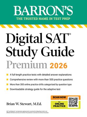 cover image of Digital SAT Study Guide Premium, 2026